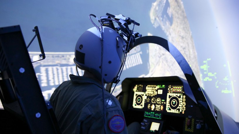 F-35 pilots and Navy Collaborative Combat Aircraft hone tactics in Joint Simulation Environment