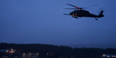 Alaska Air Guard Conducts Nighttime Medical Evacuation