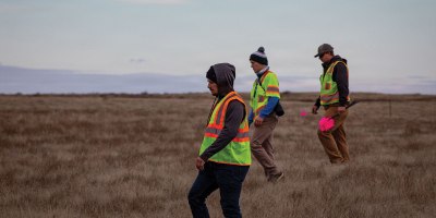 Military Munitions Response Program staff conduct fieldwork at former Umatilla Chemical Depot