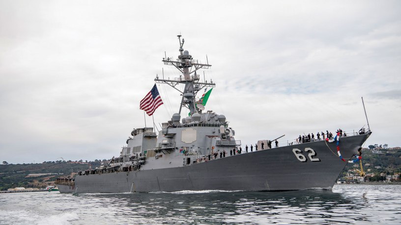 USS Fitzgerald returns to San Diego following seven-month underway