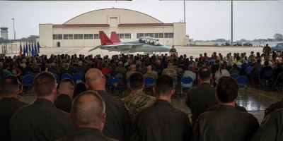 AETC holds T-7A Red Hawk official arrival ceremony, marking new era in pilot training