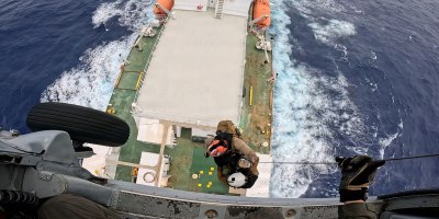 U.S. Navy, U.S. Coast Guard coordinate to evacuate ill mariner from cable-laying vessel off Guam