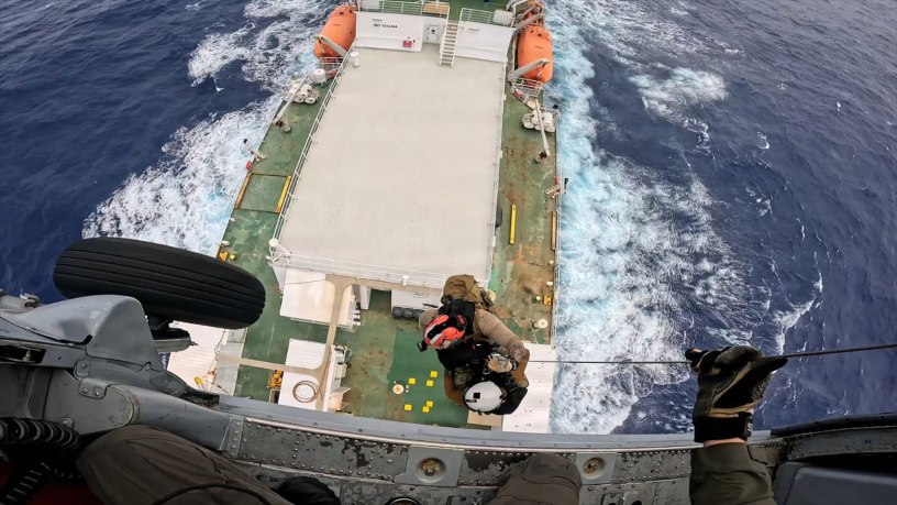 U.S. Navy, U.S. Coast Guard coordinate to evacuate ill mariner from cable-laying vessel off Guam