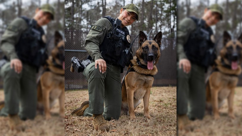 K-9 Handlers at MCAS Cherry Point