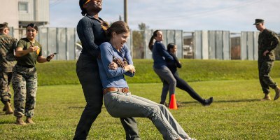 Spouses Experience a Day of Marine Corps Training