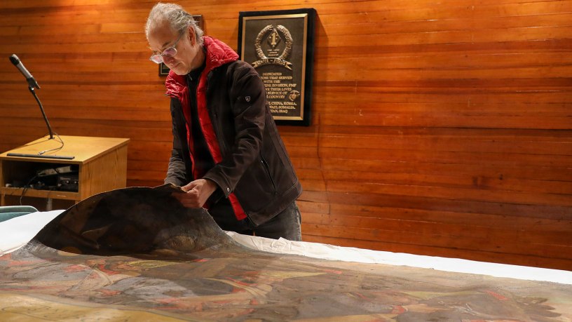 Painting depicting Benedict Arnold as the hero of Saratoga to be conserved