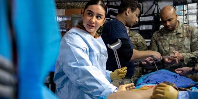 86th Medical Group, sister services join together in large scale mass casualty training exercise