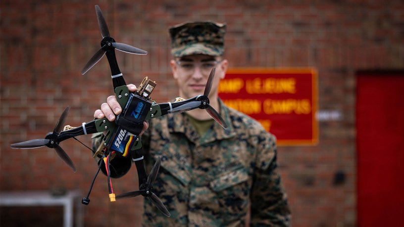 Sgt. Henry David Volpe develops first Marine Corps NDAA Compliant 3D printed Drone