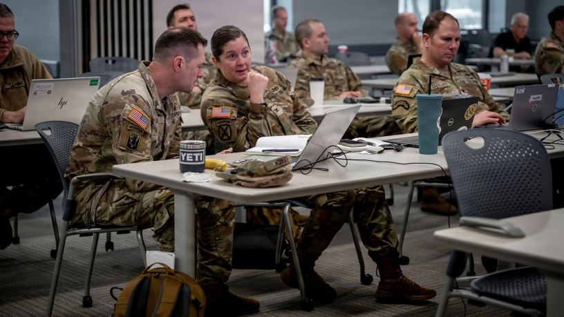 Connecticut Guard Joint Staff Trains for Emergency Response as Winter Storm