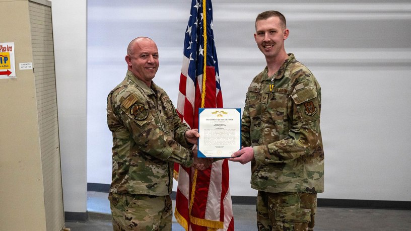 Citizen Airman Saves Child, Earns Commendation at Hill AFB
