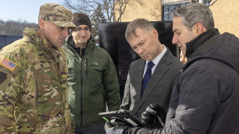 Pa. Guard Soldiers conduct UAS demo for senior Army official