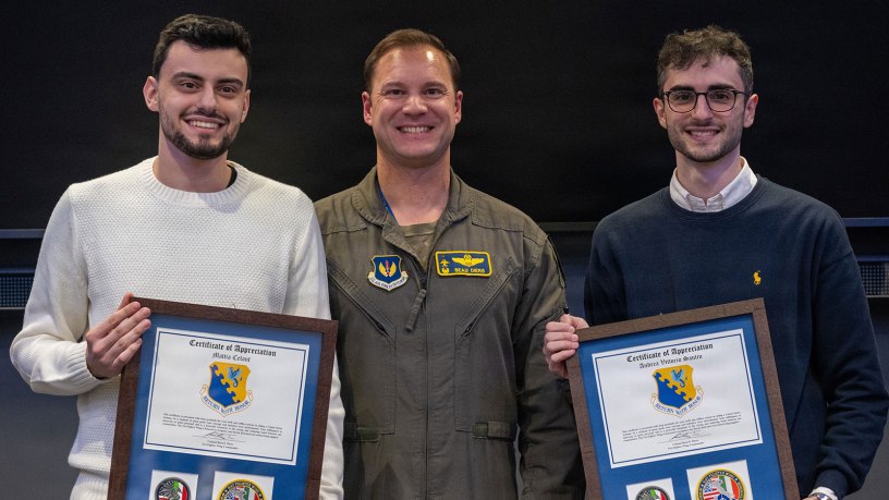Italian Nationals Recognized by 31st FW for Rescuing Airmen