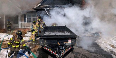 Firefighters from the 167th Airlift Wing were the first on scene at a Berkeley County garage fire on Feb. 7, 2026 preventing flames from spreading into the home’s main living area.