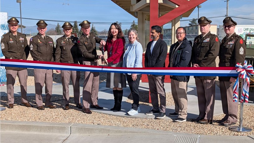 Historic WWII-Era Sign Rededicated in New Location at Camp Parks