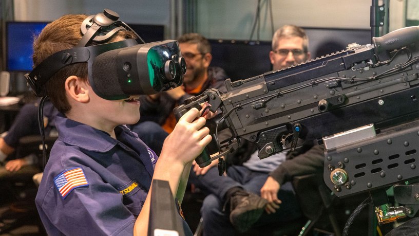 Cub Scouts from Pack 69 in Boonton Township, N.J., accompanied their peers in Boy Scout Troop 69, in witnessing firsthand the cutting-edge science and engineering that powers the nation's defense during a visit to Picatinny Arsenal, Feb. 18.