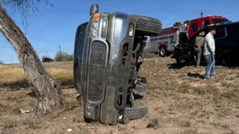 U.S. Army Soldiers with Joint Task Force - Southern Border (JTF-SB) sprang into action after witnessing a vehicle accident, Feb.22, 2026, on Highway 83 in Rio Grande City, Texas. The Soldiers rescued an elderly driver from an overturned vehicle. U.S. Northern Command is working side-by-side with the Department of Homeland Security and the U.S. Customs and Border Protection within narrowly defined authorities to provide unique military capabilities to protect the territorial integrity of the U.S. southern border. (courtesy photo) (Image edited for security purposes.)