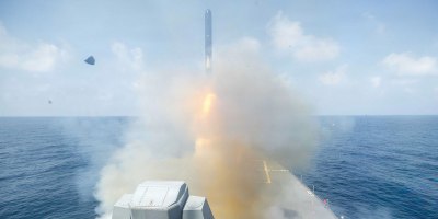 Arleigh Burke-class guided-missile destroyer USS Spruance (DDG 111) fires a Tomahawk Land Attack Missile (TLAM) in support of Operation Epic Fury, Feb. 28, 2026. (U.S. Navy photo)