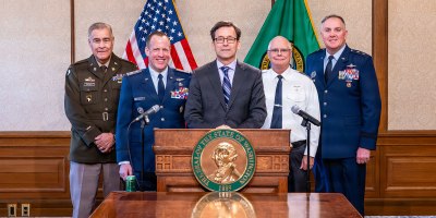 Governor Ferguson signs Senate Bill No. 6046 – March 14, 2026. Relating to the Washington division of civil air patrol as part of the Washington military department. (Courtesy Photo)