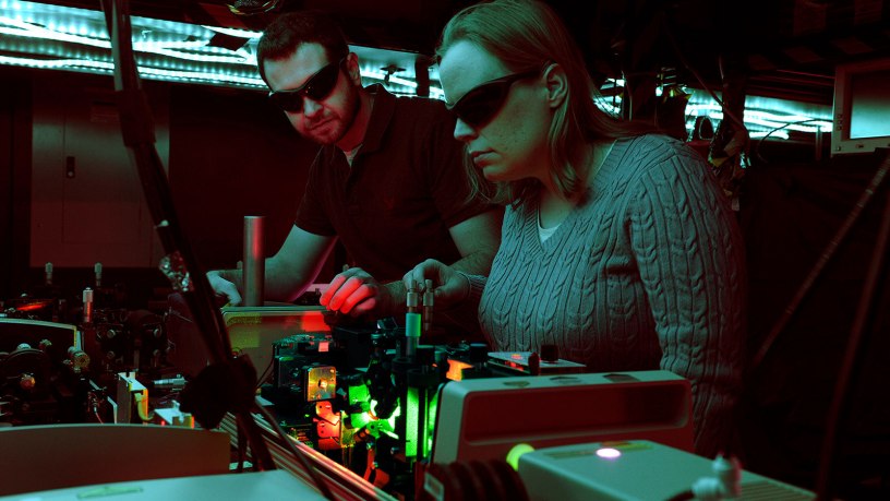 Researchers at the Air Force Research Laboratory Information Directorate in Rome, N.Y. are advancing quantum technologies from the individual quantum bit or qubit, level to the system level, where different qubit types must interface for future capabilities for the US Air Force.