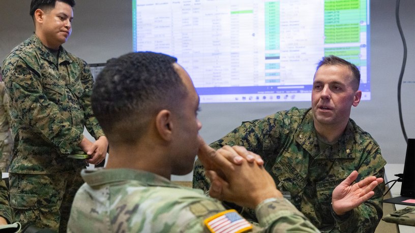 From 2 March until 20 March, Project Dynamis executed Serial 005 of the Dynamis Series which focused on a multi-theater “sandbox” assessment leveraging the Systems of Systems Naval Integration Experiment (SOSNIE) in Charleston, South Carolina and Ivy Sting V in Fort Carson, Colorado. This allowed Project Dynamis to evaluate solution performance, scalability, and extensibility across multiple FMF theater organizations that were executing manned and unmanned operations. Serial 005 also allowed for the demonstration of control of autonomous and unmanned systems. (U.S. Marine Corps Photo)