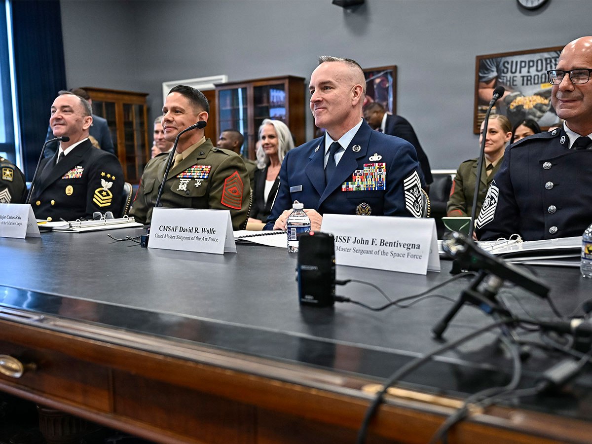 Senior enlisted leaders stress quality of life, readiness 