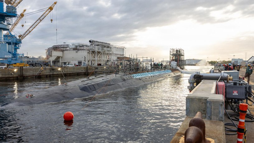 Norfolk Naval Shipyard (NNSY) successfully undocked USS John Warner (SSN 785) last month, meeting a major milestone in the Virginia-class submarine’s Extended Drydocking Selected Restricted Availability (EDSRA).