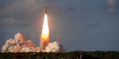 A NASA SLS rocket launches the Artemis II mission from Space Launch Complex 39B at Kennedy Space Center, Florida, April 1, 2026. NASA’s Artemis II test flight will take astronauts from NASA Commander Reid Wiseman, Pilot Victor Glover, and Mission Specialist Christina Koch, and Canadian Space Agency, Mission Specialist Jeremy Hansen. Artemis II is NASA’s first crewed mission under the Artemis program and the first mission with astronauts aboard the SLS rocket and Orion spacecraft, sending four astronauts on an approximately 10-day journey to orbit the Moon and back to Earth. (U.S. Space Force photo by Robert Mason)
