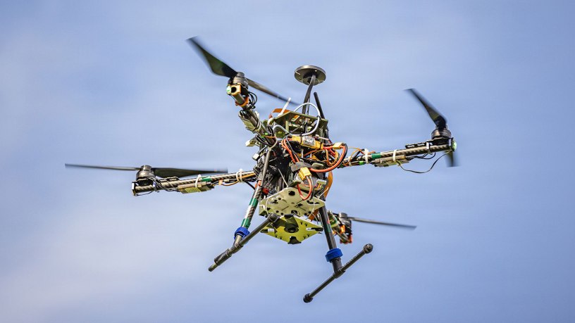 Team Swarm Troopers gathered at South Dock to assess their drones as they performed aerial tests to determine their effectiveness with mine detection, among other aspects, April 15 at the U.S. Military Academy.