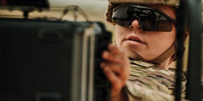 Pvt. Breana Denk, a medic assigned to the 36th Medical Company Area Support, 44th Medical Brigade assembles a tactical drone during Project Hermes at Fort Bragg, North Carolina, April 28, 2026.