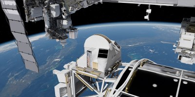 A conceptual image of the Department of War Space Test Program - Houston 11 (STP-H11) payload, featuring Glowbug-2, which launched from Cape Canaveral Space Force Station, Fla., May 15, 2026. The payload will be installed outside of the International Space Station's Columbus Module.