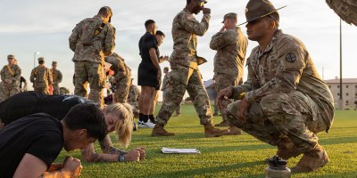 Multiple U.S. Army units best field artillery teams participate in the Army Fitness Test first as required to compete in the Gen. Raymond T. Odierno Best Redleg Competition on Fort Sill, Oklahoma on May 4, 2026. Teams must be fully qualified, organic artillery sections according to their Modified Table of Organization and Equipment as well as meet specific professional, administrative, and team-based requirements. (U.S. Army photo by Cpl. Emaney Wilson)