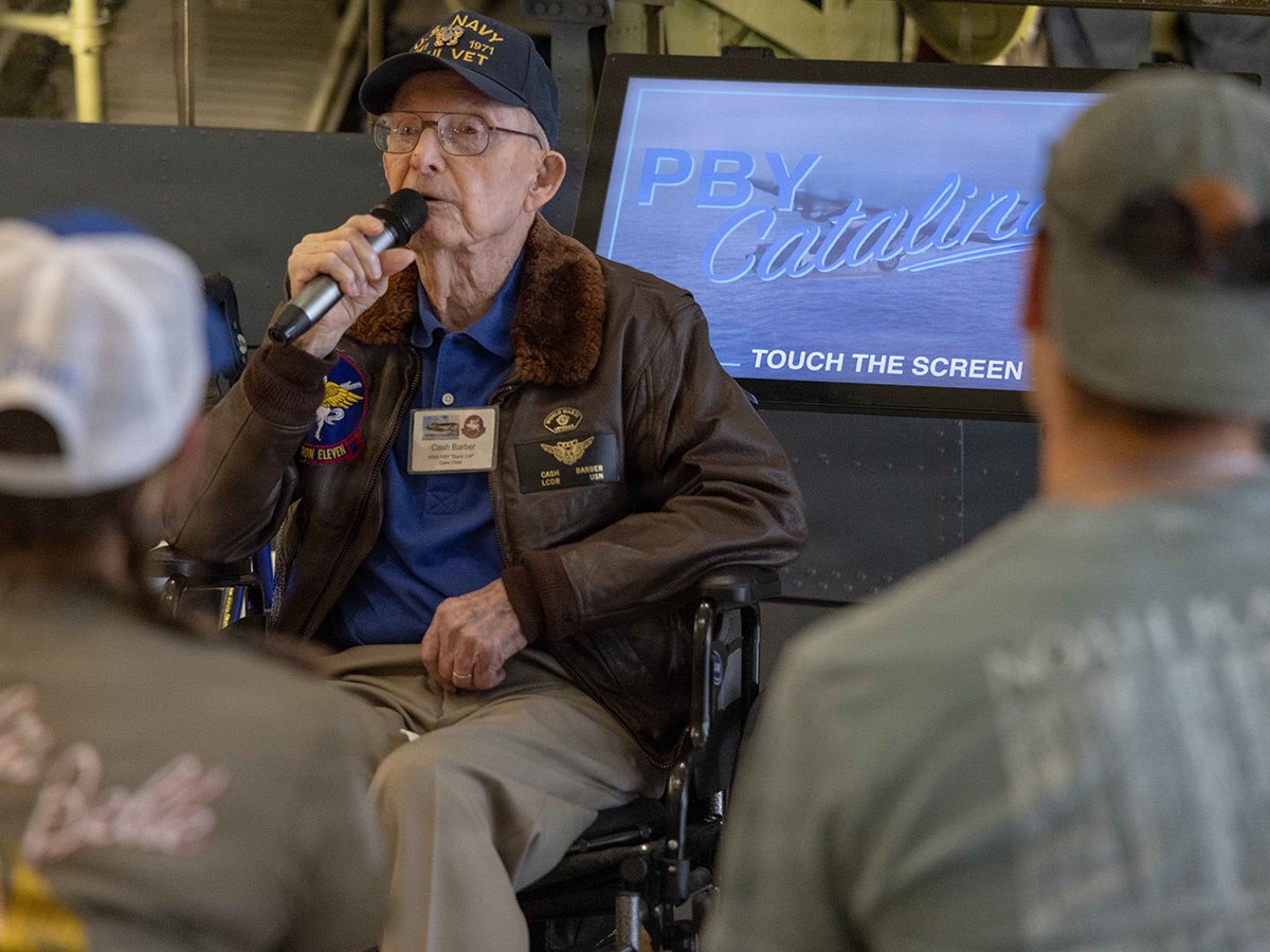 Navy WWII Veteran Celebrates 102nd Birthday at National Naval Aviation&nbsp;Museum