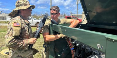 t the direction of FEMA, the battalion, the U.S. Army Corps of Engineers and mission partners are working together to provide temporary grid-level power generation that supports community recovery. (U.S. Army photo by Paco Hamm)