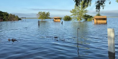 U.S. Army Corps of Engineers, Park Ranger Destany Rochelle of the Waurika Lake Project Office captured this image of flooded recreation facilities at a park on Waurika Lake in Jefferson County, Oklahoma, May 1, 2025. Just 11 days earlier, Waurika Lake was nearly 1.9 feet below normal pool elevation of 951.4.