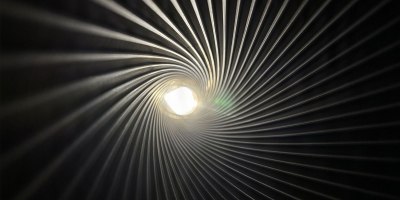 A photo of the inside of a 155mm M284 cannon barrel shows the rifling profile machined with a new technology called electrochemical machining (U.S. Army by Christopher Humiston)