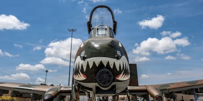 A heritage A-10C Thunderbolt II is positioned on the flight line at Moody Air Force Base, Ga., April 28, 2026. The aircraft now displays the distinctive Flying Tigers-inspired paint scheme applied by airmen assigned to the 23rd Maintenance Squadron.