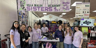 Sisters 1st, the robotics team from the Villa Walsh Academy all-girls school in Morristown, was one of nine Picatinny STEM-sponsored teams to qualify for the First Robotics Competition Championship in Houston.