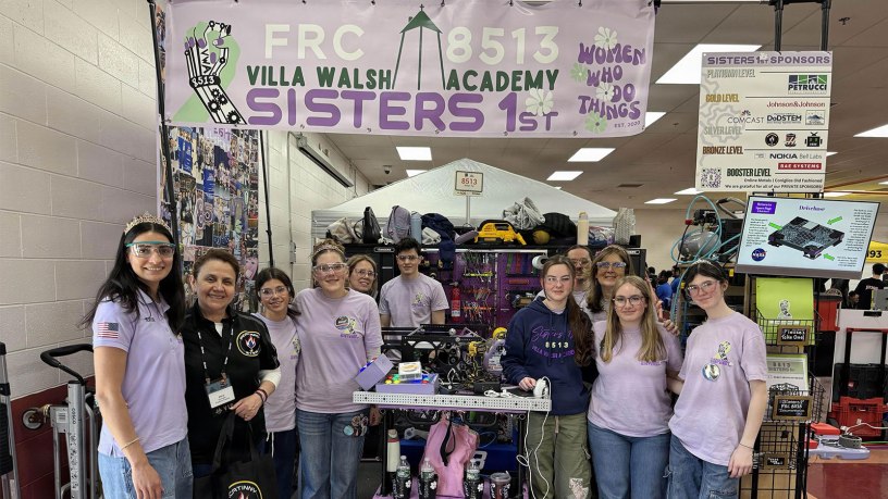 Sisters 1st, the robotics team from the Villa Walsh Academy all-girls school in Morristown, was one of nine Picatinny STEM-sponsored teams to qualify for the First Robotics Competition Championship in Houston.