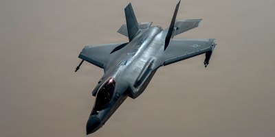 A U.S. Air Force F-35 Lightning II pulls away from a KC-135 Stratotanker after refueling in the U.S. Central Command area of responsibility May 19, 2026. (U.S. Air Force photo by Senior Airman Adriana Jordan-Alcaniz)