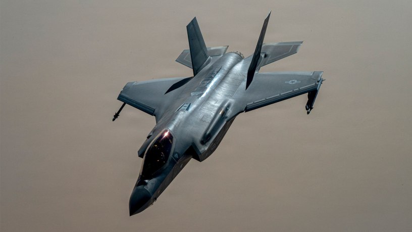 A U.S. Air Force F-35 Lightning II pulls away from a KC-135 Stratotanker after refueling in the U.S. Central Command area of responsibility May 19, 2026. (U.S. Air Force photo by Senior Airman Adriana Jordan-Alcaniz)
