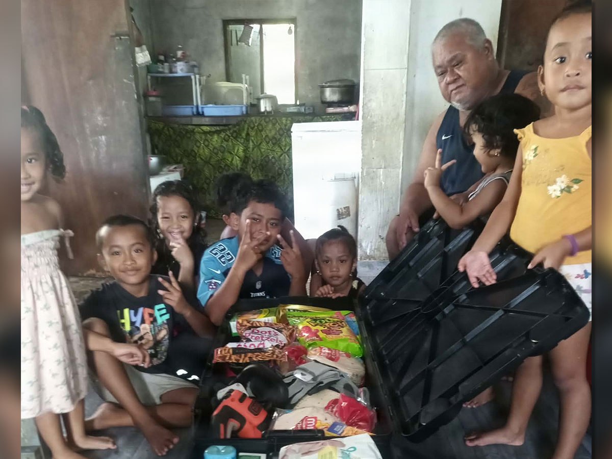 Yokota Airmen deliver humanitarian aid to typhoon-affected family
