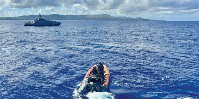Partners from the Freely Associated States of Micronesia, the U.S. Coast Guard Forces Micronesia/Sector Guam, and Australian Maritime Security Advisers under the Pacific Maritime Security Program, conduct underway boarding training during Operation Irensia 2026 on June 5, 2026, completing a 13-day multilateral maritime security exercise and law enforcement training program that brought together patrol boat crews from the Federated States of Micronesia, the Republic of Palau, and the Republic of the Marshall Islands in Apra Harbor, Guam. (Photo courtesy Royal Australian Navy)