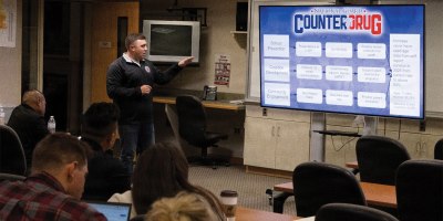Wyoming Army National Guard Sgt. 1st Class Ty Nieters, a Drug Demand Reduction operator with the Wyoming Counterdrug Program, instructs National Guard members from across the nation during the "Positive Action & Prevention Strategies" training in Cody, Wyoming, June 9, 2026 (U.S. Army National Guard photo by Staff Sgt. Brandon Parrish)