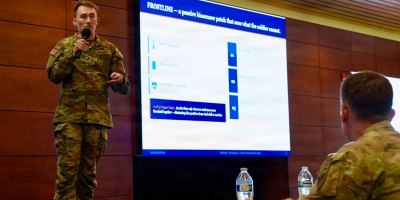 Soldiers from across the 11th Airborne Division pitch their innovative ideas and prototypes to a panel of senior leaders and partners during the bi-annual Angel Ascent competition, showcasing the division’s commitment to bottom-up innovation.