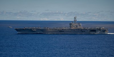 Nimitz-class aircraft carrier USS George Washington (CVN 73) sails during routine operations while underway in the Philippine Sea, June 10, 2026.