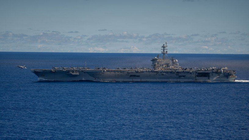 Nimitz-class aircraft carrier USS George Washington (CVN 73) sails during routine operations while underway in the Philippine Sea, June 10, 2026.