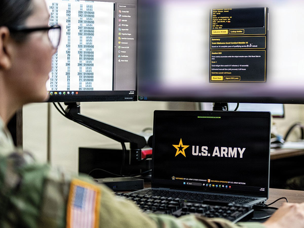 Oklahoma Citizen-Soldier harnesses AI to save thousands of hours of&nbsp;work