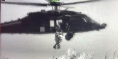 A U.S. Army HH-60M Black Hawk medical evacuation helicopter crew assigned to Joint Task Force-Southern Border in support of Operation Ardent Vanguard prepares to transport an injured civilian during an aeromedical evacuation in a remote mountainous area of southern Arizona, June 17, 2026.