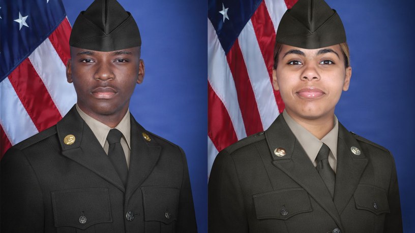 PFC Jabari Linwood Roebuck and PFC Chamill Larai London