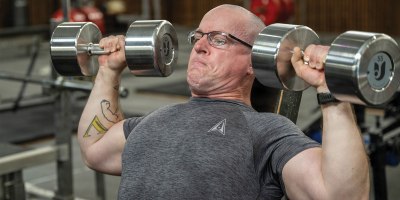 U.S. Space Force 1st Lt. Thomas Moriarty, 53rd Space Operations Squadron Detachment 4 operations officer, works out in a gym in Honolulu, Hawaii, July 8, 2026. Moriarty is the latest USA Powerlifting Hawaii champion, setting six records during his competition. (U.S. Air Force photo by Senior Airman Aden Brown)